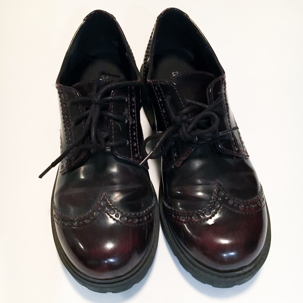 Maroon brogues